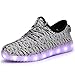 Joansam 7 Colors LED Luminous Unisex Sneakers Men & Women USB Charging Light Colorful Glowing Leisure Flashing Shoes Sprot Shoes JSSG07-39