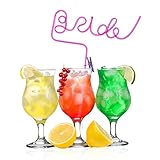 Bride Straw Bachelorette Party Supplies - (2018 New Design) Super Sipping Drinking Straws for Bride,Best Bridal Shower Gift for Girls Night Out,Bachelorette Party Decoration (bride 1pcs)
