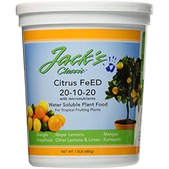J R Peters Inc 52524 Jacks Classic No.1.5 20-10-20 Citrus Food Fertilizer