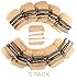Samantha Margaret - Bride & Bride Tribe Hair Ties for Bridesmaid Gifts and Bachelorette Parties, Bridal Shower Favors, Hair Accessories - 11 Piece Set (Black/White & Gold)