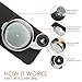 Ztylus iPhone 6s / 6 Lite Series Camera Kit w/ 4-in-1 Lens Attachment, Premium Matte Polycarbonate (Black)