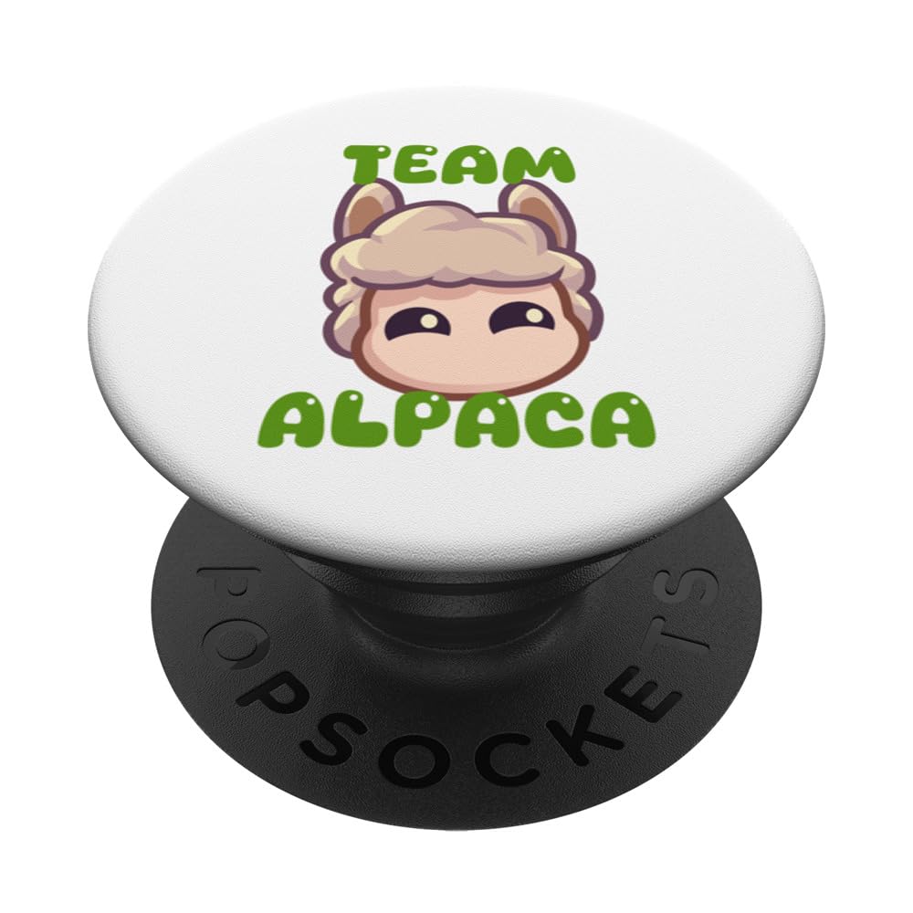 Official Everdream Valley Cute Green Alpaca Emote PopSockets Swappable PopGrip