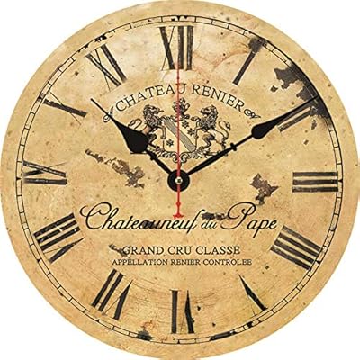 Wall Clock Cook Antique Wall Watch Kitchen Clock Shabby Retro Home