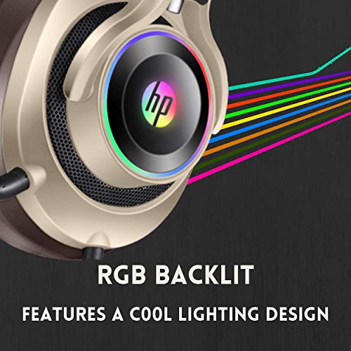 HP USB PC Gaming Headset with Microphone. 7.1 Surround Sound, RGB LED