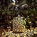 SUNWIND Solar Decorative Lanterns Outdoor - Solar Lanterns Outdoor Hanging 2 Pack Solar Hollow Lights Solar Powered Garden Decorative Table Lights for Patio Garden Backyard