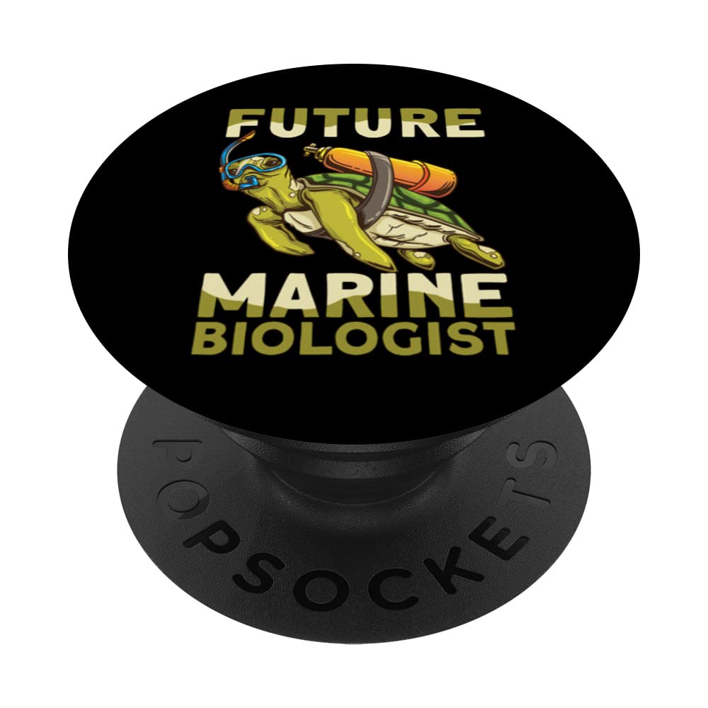 Future marine biologist marine life PopSockets Swappable PopGrip