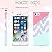 BAISRKE Chevron Wave Pink Geometric Case Slim Soft TPU Rubber Bumper Silicone Protective Phone Case Cover Compatible with iPhone 8 / iPhone 7 [4.7 inch]