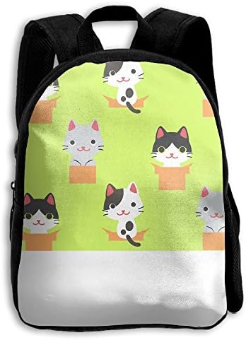 Boys Peek A Boo Kitten Cat Popular Printing Toddler Pre School Backpack Bags Lightweight