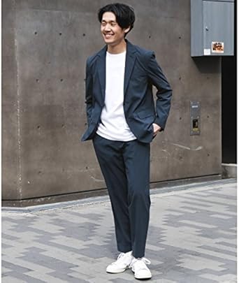 Amazon アーバンリサーチ ドアーズ メンズ Urban Research Doors メンズパンツ ウォッシャブル セットアップ対応 Trabest Pants Navy 38 ロングパンツ 通販