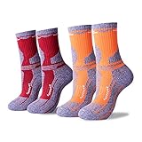 5 Pairs Hiking Socks Toe Supporting Athletic Socks Sport for Boy Girl Men Women