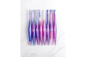 Furls Crochet Hook, Limited Edition Cotton Candy Swirl Streamline Resin, Ergonomic Handle Crochet Hooks 7" (P - 10.00MM) - 1