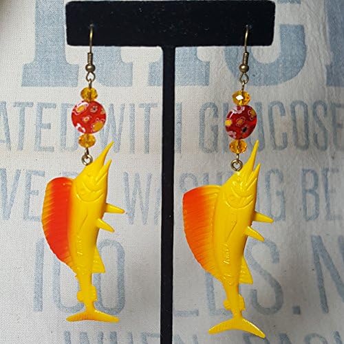 Toy Marlin Swordfish Earrings