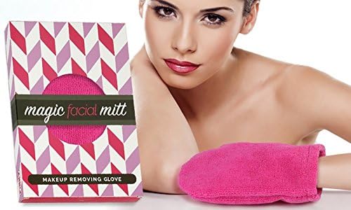 The Magic Facial Mitt - Unique Micro Fibre Technology - Gets rid of all your cleansing products and make up wipes, remove your make up in a safe, chemical free and environmentally friendly way.