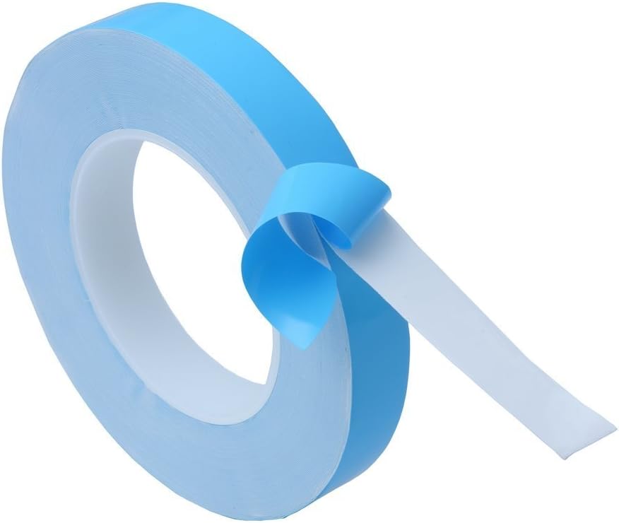Heat Sink Tape (12mmx10 Meters 0.3mm Thickness) Double Side Adhesive Thermal Conductive Tape for Heat Sink Thermal Conductive Tape of LED Light,PC and More, Electrically Insulated,1 Reel Pack