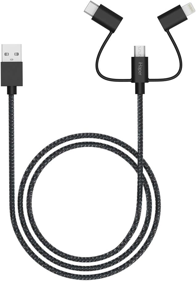 iHaper cable de carga 3 en 1