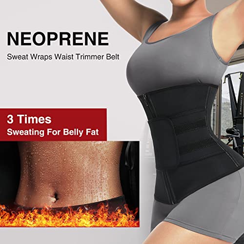 FeelinGirl Long Torso Waist Trainer for Women Sauna Exercise Trimmer