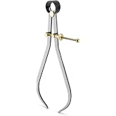 QWORK Precision Spring Dividers Calipers, Nut Adjustment 8 Inch Jaw Capacity