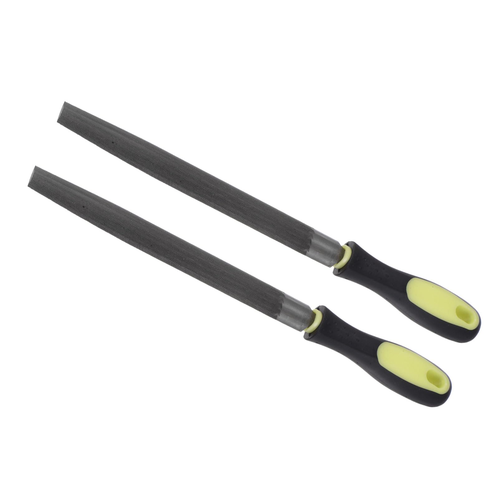 CoCud Half Round File, | 8 Inch File Length |, High Carbon Steel Medium Cut File Hand Rasp with Anti-Slip Grip Handle - (Applications: for Shaping Metal Wood Plastic), 2-Pieces