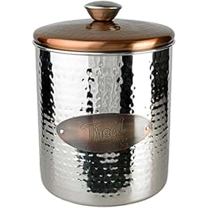 stainless jar treat steel food hammered copper line cat buddy pet oz storage amazon supplies sellers
