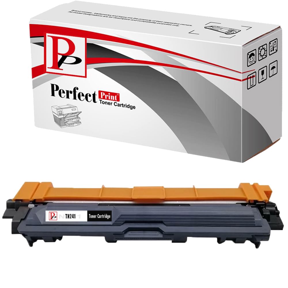 PerfectPrint Compatible Toner Cartridge Replacement for Brother DCP-9020CDW HL-3140CW 3150CDW 3170CDW MFC-9140CDN 9330CDW 9340CDW TN241 (Black)
