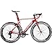 Eurobike OBK Lightweight Aluminium Road Bike 700C Wheels Commuter Cycling Bicycle 14 Speed 54cm (Red)thumb 1