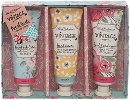 Body Collection Vintage Hand Cream Trio Gift Set New Fragrance Moisturising