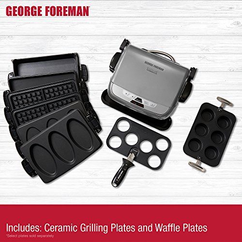 Foreman GRP4842P MultiPlate Evolve Grill With Ceramic Grilling
