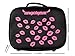 Angelgear MAKEUP CASE STYLISH TRAVEL ORGANIZER Adjustable Compartments Fits Any Cosmetics With BONUS GIFTS Black