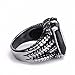 ELFASIO Stainless Steel Ring for Men Dragon Claw Black Cubic Zirconia Biker Jewelry Size 8 to 15