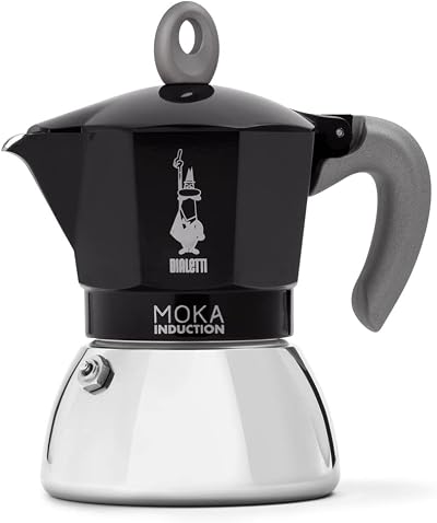 Bialetti Moka Induction 4 Cups Espresso Pot Black