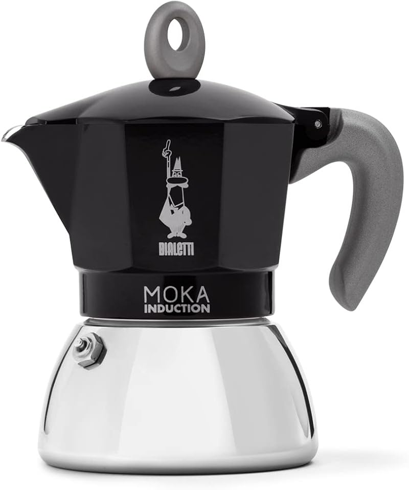 Bialetti Moka Induction 4 Cups Espresso Pot Black