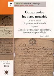 Contrat de mariage, testament, inventaire après décès