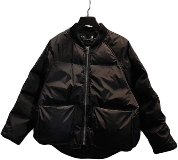 Amazon バンプー レディース ショート丈 ダウンコート ダウンジャケット 冬服 中綿入り コート カジュアル アウター シンプル ファッション コーディネート 通勤 通学 コート ジャケット 通販