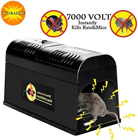 Verfanny Electronic Rat Traps,Effective and Powerful killer for Rat,Squirrels Mice and Other Similar Rodents, Using High Voltage Humane Exterminating - Best Pest Control/2018 Upgraded Version