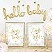 Baby Shower Games - Gender Neutral (5 Activities for 50 Guests, 5x7 Cards) - Baby Predictions, Baby Bingo, Emoji, Advice, Mommy or Daddy - Gender Reveal Party Supplies Favors Decorations