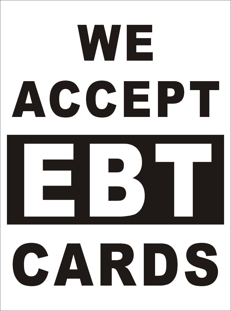 3ftX4ft WE Accept EBT Cards Banner Sign (EBT Accepted