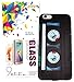 IPhone 6 Plus / 6s Plus Case w/ Tempered Glass Screen Protector, YogaCase InTrends Cover (Cassette Tape)