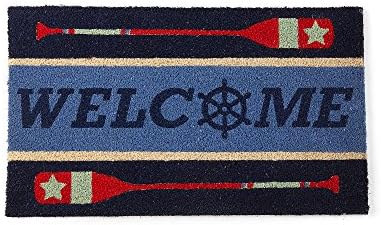 LivingQuarters Lake Welcome Aboard Coir Mat