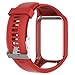 TUSITA Wristband for Tomtom Runner 2 3/Spark/Spark 3/Golfer 2/Adventurer, Replacement Silicone Band Strap Accessory (Red)