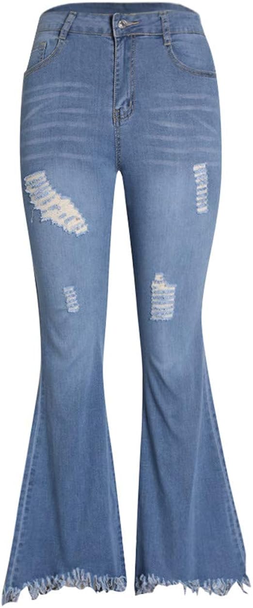 plus size frayed bottom jeans