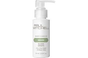 Paul Mitchell Gloss Drops Shine Serum, Frizz-Free Polish, Brilliant Shine, For Medium To Coarse Hair