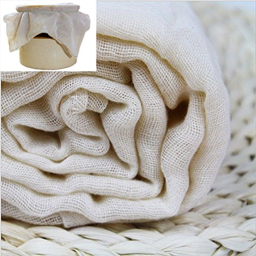 100% Unbleached Cheesecloth Ultra-Fine Grade 50 Butter Muslin Perfect for Cooking, Nut milk Filter, Cheese Making, Broth Strainer, Muslin Bag 5 Sq Yards/45 SQ Feet