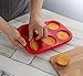 Aokinle Silicone Bakeware Set-16 Piece Baking Molds Non Stick Muffin Pan,Round Cake Pan,Cake Cups Molds,Spatula,Red