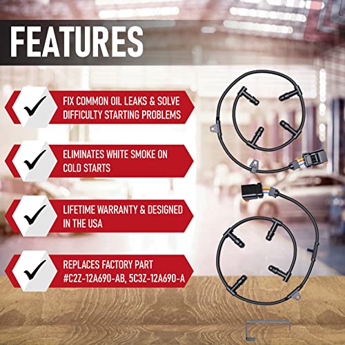 Replacement Powerstroke 6.0 Glow Plug Harness Kit Includes Right