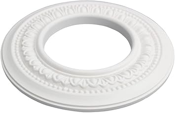 Spot Light Ring Trim White Ceiling Medallion Urethane Foam