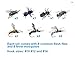 YZD Realistic Fly Fishing Flies Set Dry Fly Mosquitos Set of 12 Flies Handmade Rainbow Trout Fishing Lure kit Flyfishing…