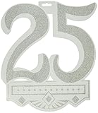 Beistle 55113 25th Anniversary Crest, 14-Inch