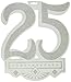 Beistle 55113 25th Anniversary Crest, 14-Inch