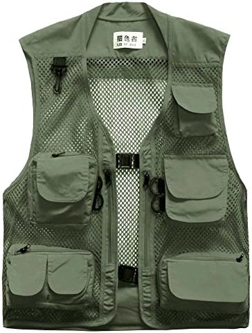 LieshezheMen Mesh Breathable Multi-Pocket Vest Outdoor Travelers Fly Fishing Photography