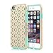 Incipio DualPro Detail Case for Apple iPhone 6/6s - Retail Packaging - Matte Gold/Teal